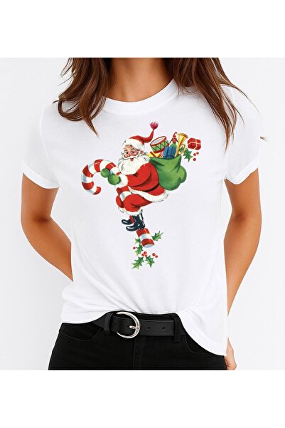 OEM 100% Cotton T-Shirt Cute Santa Claus