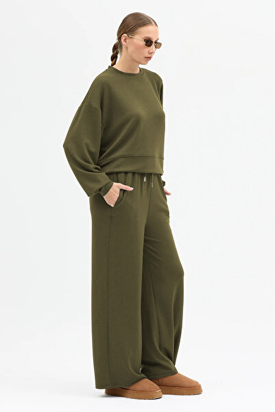 YAKAMEL SET DE PENTRU FEMEI, DIN MATERIEALĂ MODAL, CU MÂNECĂ LUNGĂ, TALIE ÎNA...