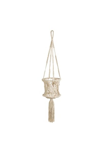 OEM Decorative Hanging Planter Holder Macrame Knots Braided 110cm