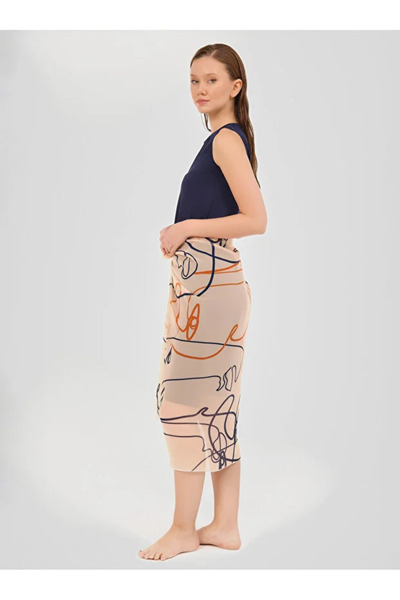Dorelux Earth Patterned Skirt Pareo Dlx-7090