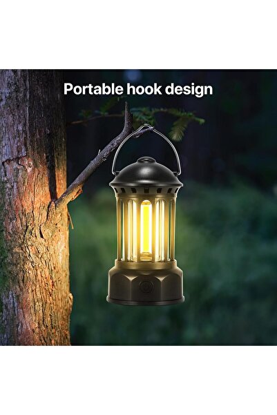 Festive Lights Smart Lantern – Rechargeable Portable LED Table Lamp (16.4x9.2x9 cm)