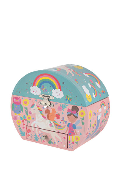 floss and rock Rainbow Fairy Müzikli Oval Mücevher Kutusu