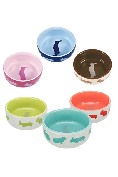 Trixie Ceramic Bowl with Rabbit Design