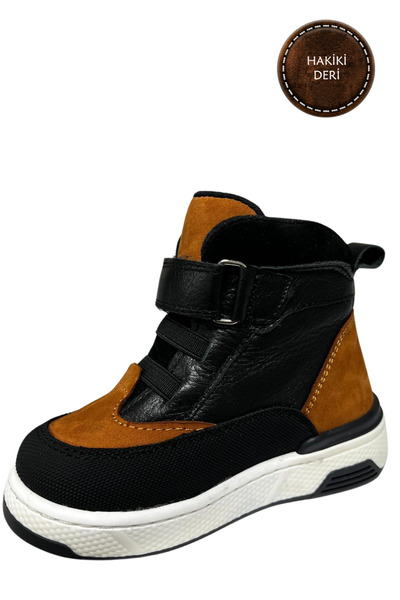 şenler bebe world kids Baby, Children's Boots Genuine Leather Orthopedic Sole, Soft Lining, Non-Slip