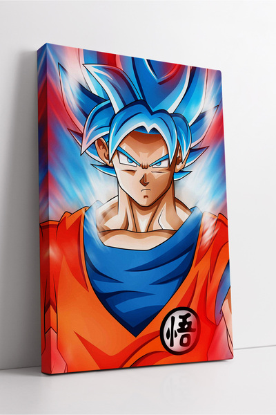 KOSS Dijital Pictură pe pânză Dragon Ball Goku în formă albastră, anime, auri...