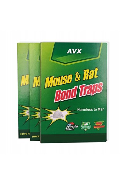 AVX Set of 40 adhesive traps for mice and rats, AVX, strong glue, roasted nut scent