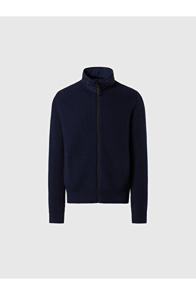 North Sails Tam Boy Fermuarlı Pamuklu 5GG Triko Hırka