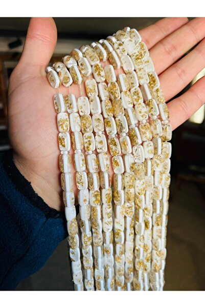 TTS TÜRK TESBİH SANATI Gold Particle Rosary, Gold Leaf Rosary