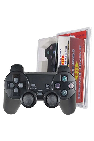 Renvox Kablosuz Oyun Kolu - PC – PS2 – PS3 Uyumlu Titreşimli Gamepad Joystick
