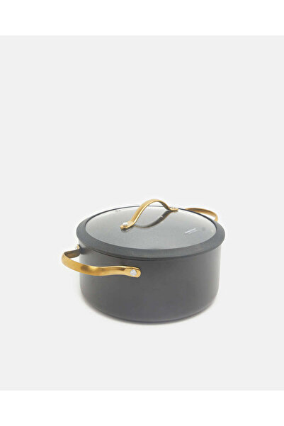 REDTAG Black Aluminum Non Stick Dutch Oven With Glass Lid (22Cm)