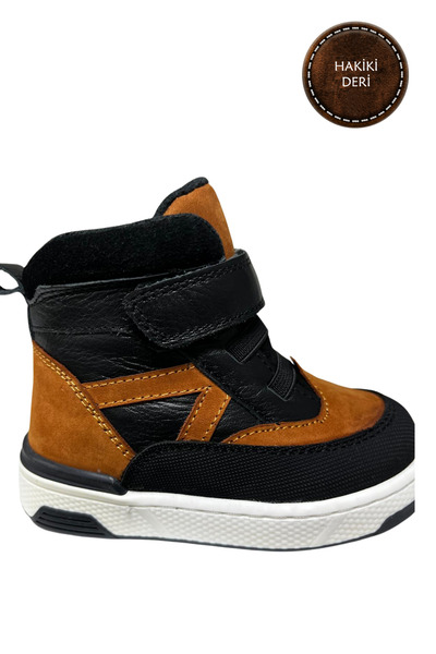 şenler bebe world kids Baby, Children's Boots Genuine Leather Orthopedic Sole, Soft Lining, Non-Slip