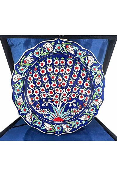 Çini Evi Navy Blue Tree of Life Iznik Tile Plate – Overseas Guest and Protoco...