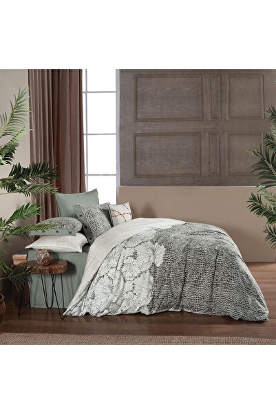 Sarev Anas Tek Kişilik %100 Pamuk Flanel (Pazen) Nevresim TakımıHaki