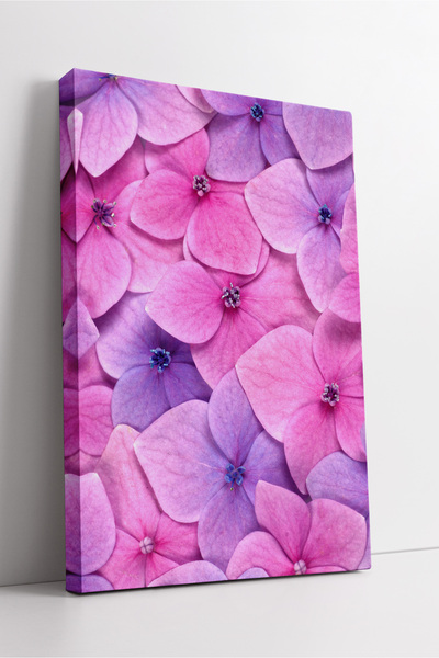 KOSS Dijital Pink Purple Hydrangea Patterned Vibrant Colored Modern Floral Th...