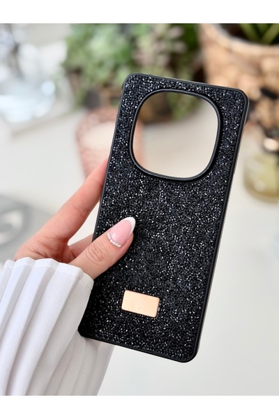 Go Aksesuar Redmi Note 14 pro 4g Uyumlu Elmas Taşlı Pırlanta Işıltılı Silikon...