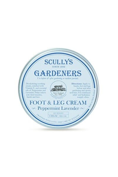 Scullys Cremă pentru picioare și gambă Gardener's, Lavandă și Mentă, 130 g
