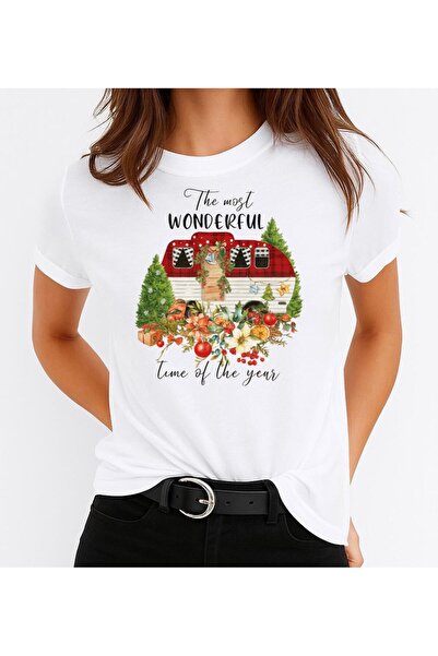 OEM 100% Cotton T-shirt Wonderful Christmas