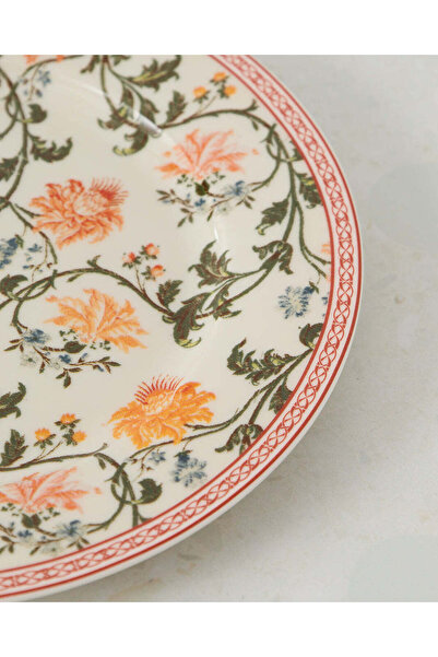 REDTAG Orange Floral Side Plate