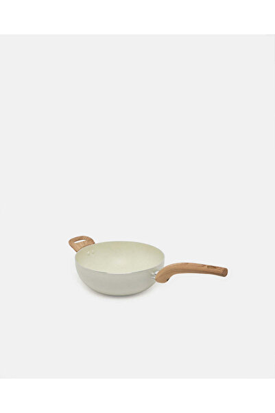 REDTAG Beige Aluminum Non Stick Wok Pan (24Cm)