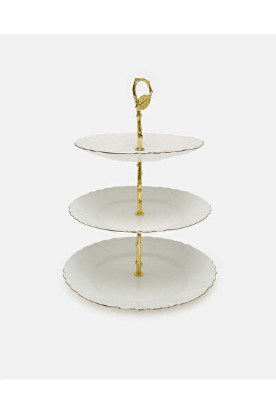 REDTAG White Round 3 Tier Cake Stand