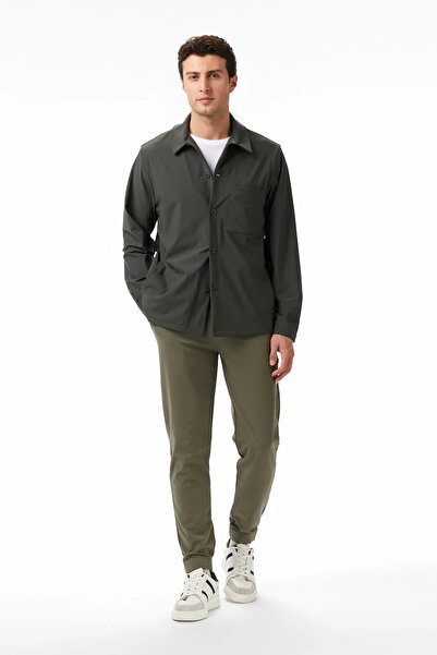 Nautica Ανδρικό πράσινο κλασικό παντελόνι φούτερ