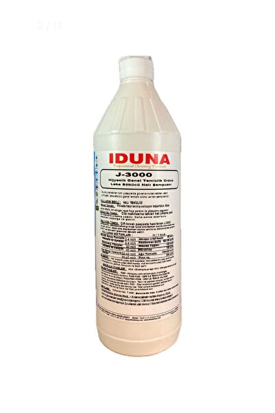 Iduna J-3000 Hijyenik Genel Temizlik Ürünü Leke Sökücü Halı Şampuanı 1L