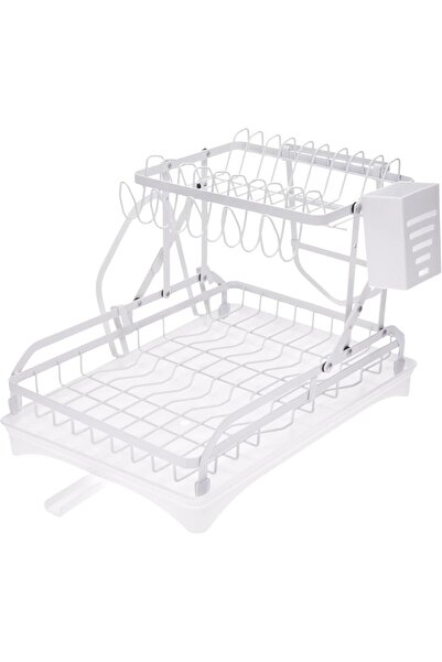Home Dwell Foldable Dish Rack – Compact Dish Drainer for Sink & Countertop
