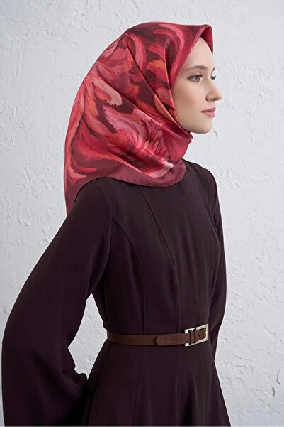 Armine وشاح حريري بنمط تويل تجريدي -2025/2026 -9423D