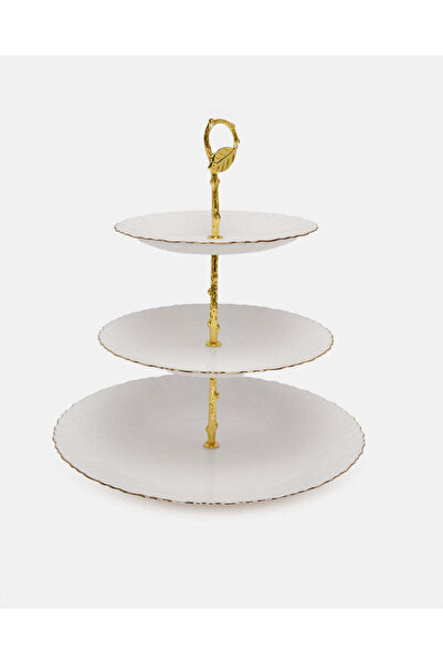 REDTAG White Round 3 Tier Cake Stand