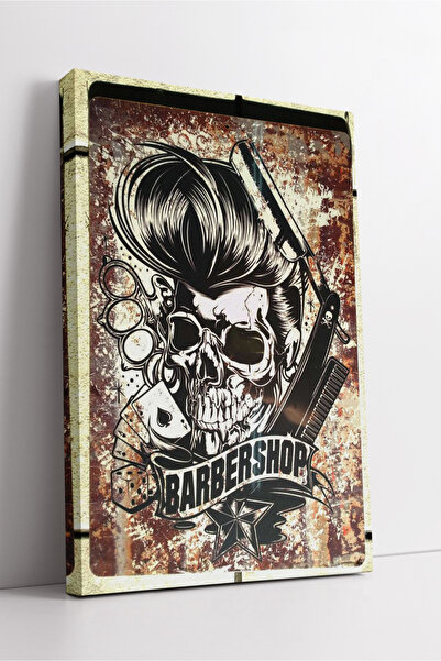 KOSS Dijital Decor de perete din pânză cu tematică de craniu vintage, concept berber, stil retro, design rustic