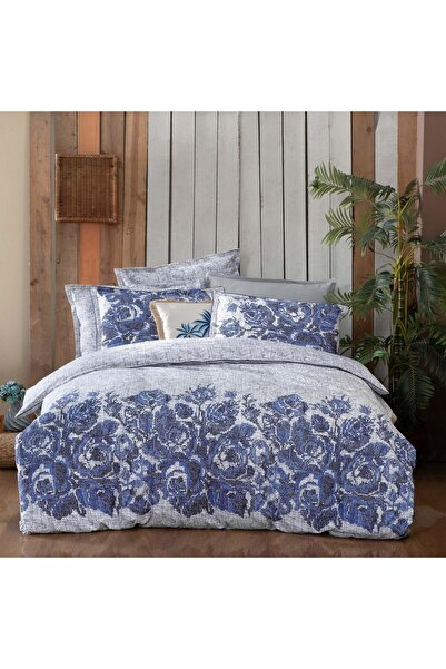 Sarev Elfida Single 100% Cotton Flannel Duvet Cover Set Blue