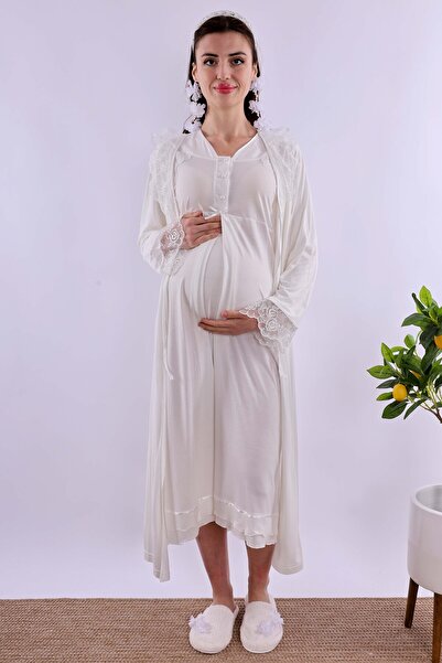 ByLohusa Effortt Ecru Maternity Maternity Set
