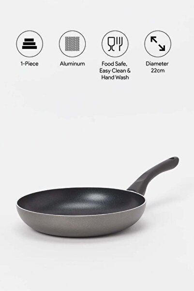REDTAG Black Aluminum Non Stick Fry Pan (22cm)