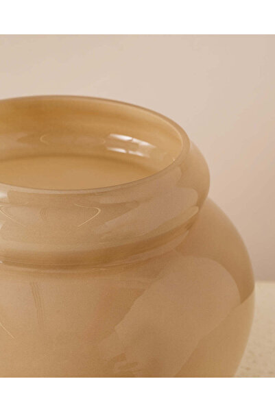 REDTAG Beige Serene Glass Vase