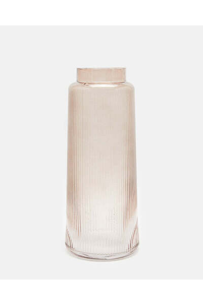 REDTAG Pink Plain Glass Decor Vase