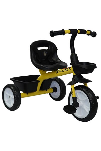 lovely baby لعبة ركوب ثلاثية العجلات LB‑5544 صفراء (من عمر سنتين إلى أربع سنوات)