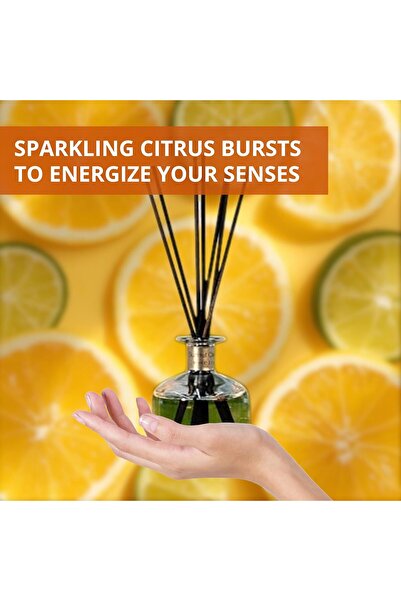 Home Dwell Sunset Citrus Reed Diffuser 80ml - Calming Aroma for Relaxation and Focus