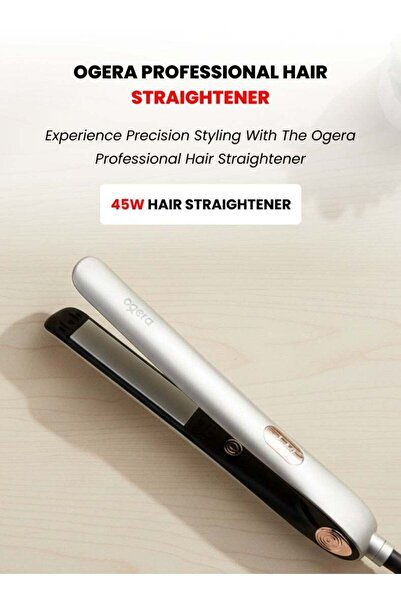 Ogera OG2301HST Professional Hair Straightener – 45W, Ceramic-Coated Plates, Digital Display