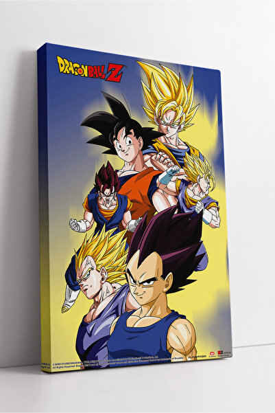 KOSS Dijital Dragon Ball Z Goku Vegeta Anime Pânză Print Super Saiyan Persona...