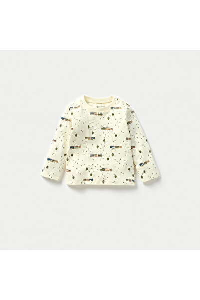 Juniors All-Over Train Print T-shirt and Pyjama Set