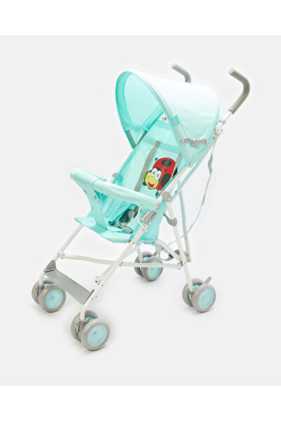 REDTAG عربة أطفال زرقاء فاتحة مع مظلة دائرية