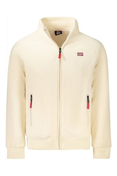 Norway Men's Jacket, 2 Exterior Pockets, No Hood, Logo, White, XL