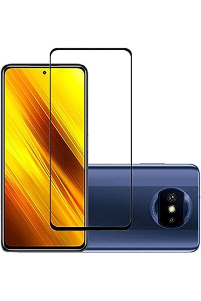 Generic Tempered glass full-adhesive screen protector compatible with Xiaomi Poco X3 and Poco X3 Pro - Trans