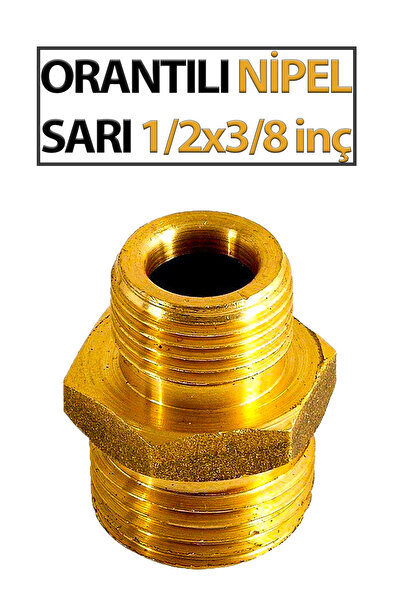 Trendhouse Niplu cu racord galben 1/2 x 3/8 inch