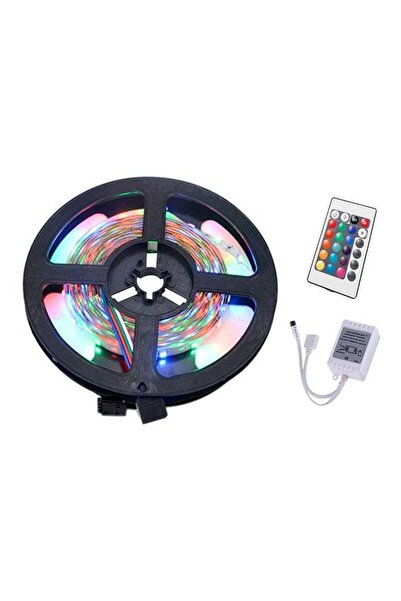 YWXLight شريط إضاءة مرن مع جهاز تحكم عن بعد بـ 24 مفتاحًا متعدد الألوان 19x19x5 سم