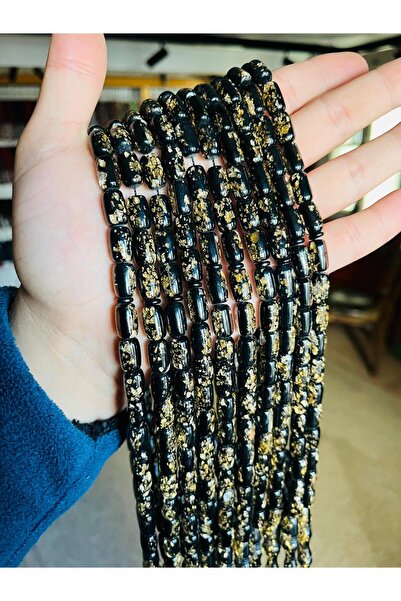 TTS TÜRK TESBİH SANATI Gold Particle Rosary, Gold Leaf Rosary