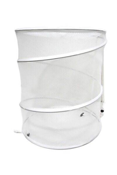 AGD سلة شبكية كبيرة مفتوحة باللون الأبيض