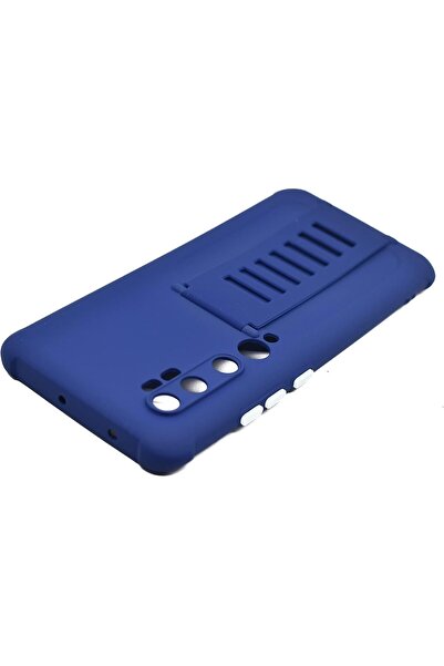 MOCOM Luxury wrist-strap phone case for Xiaomi Mi Note 10 / Mi Note 10 Pro, soft silicone (Blue)