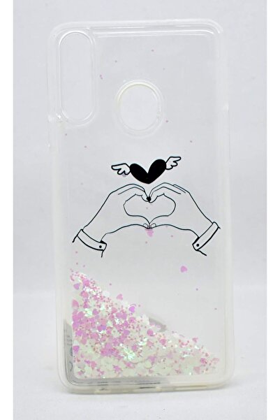 Generic Transparent glossy silicone gel and TPU shockproof phone case for Samsung Galaxy A20S (white)