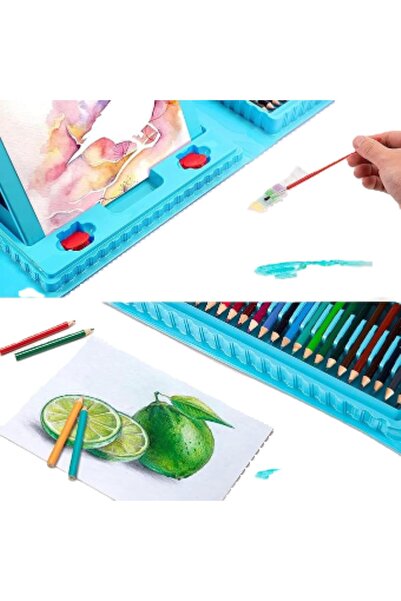 Generic 208 Piece Art Supplies Drawing Art Kit for Kids - Blue
